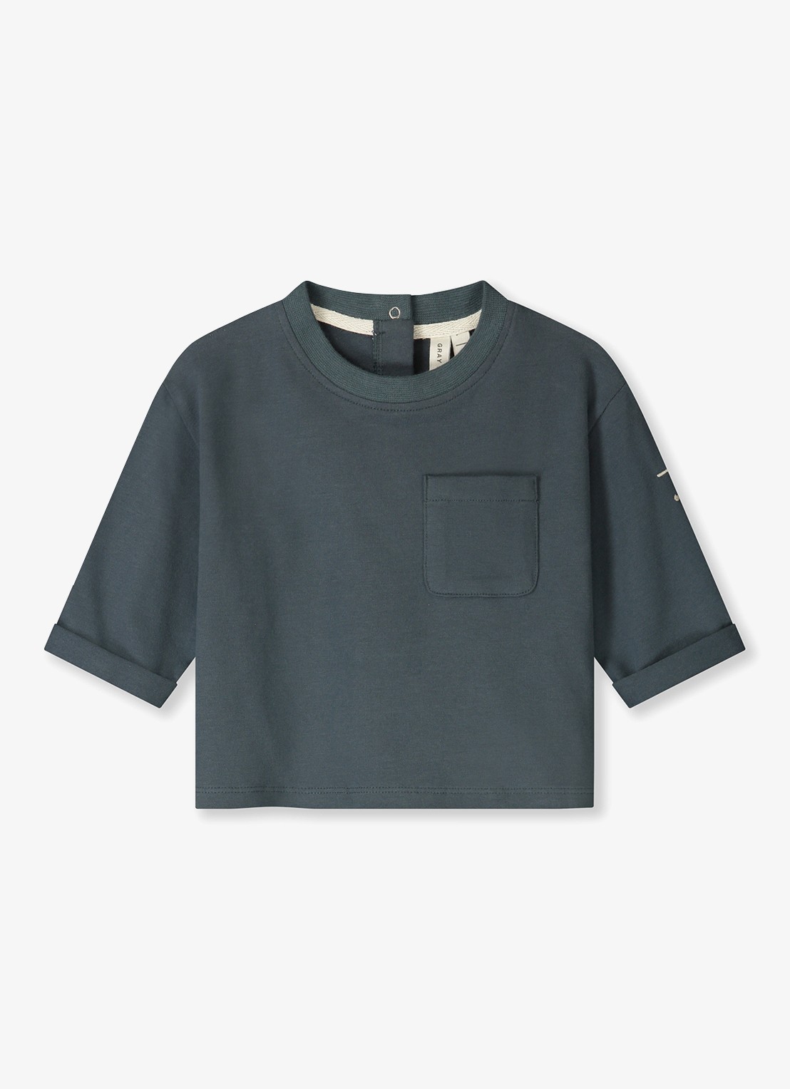 Gray Label T-shirt met streepprint - voorkant blauw