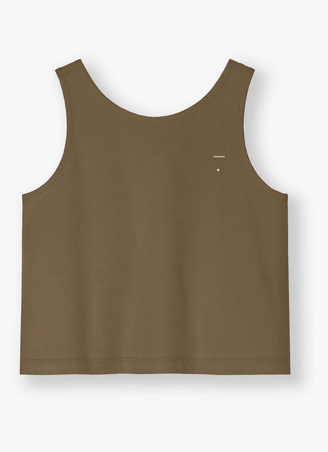 Gray Label Tanktop met streepprint - voorkant lichtbruin