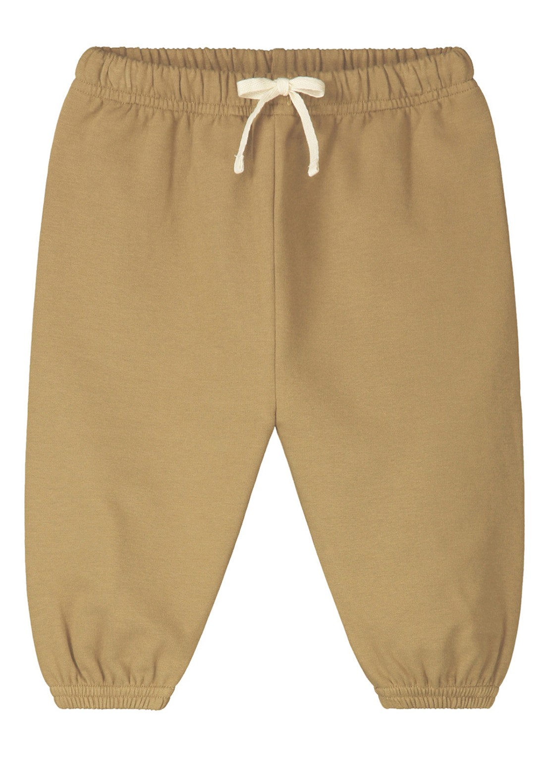 Gray Label Tapered fit joggingbroek in katoenblend - voorkant lichtbruin