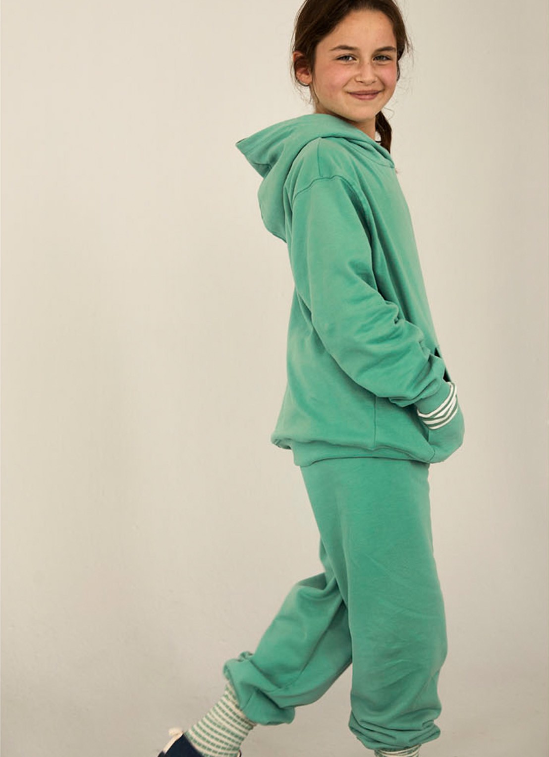 Gray Label Tapered fit joggingbroek met steekzakken - voorkant 3 groen