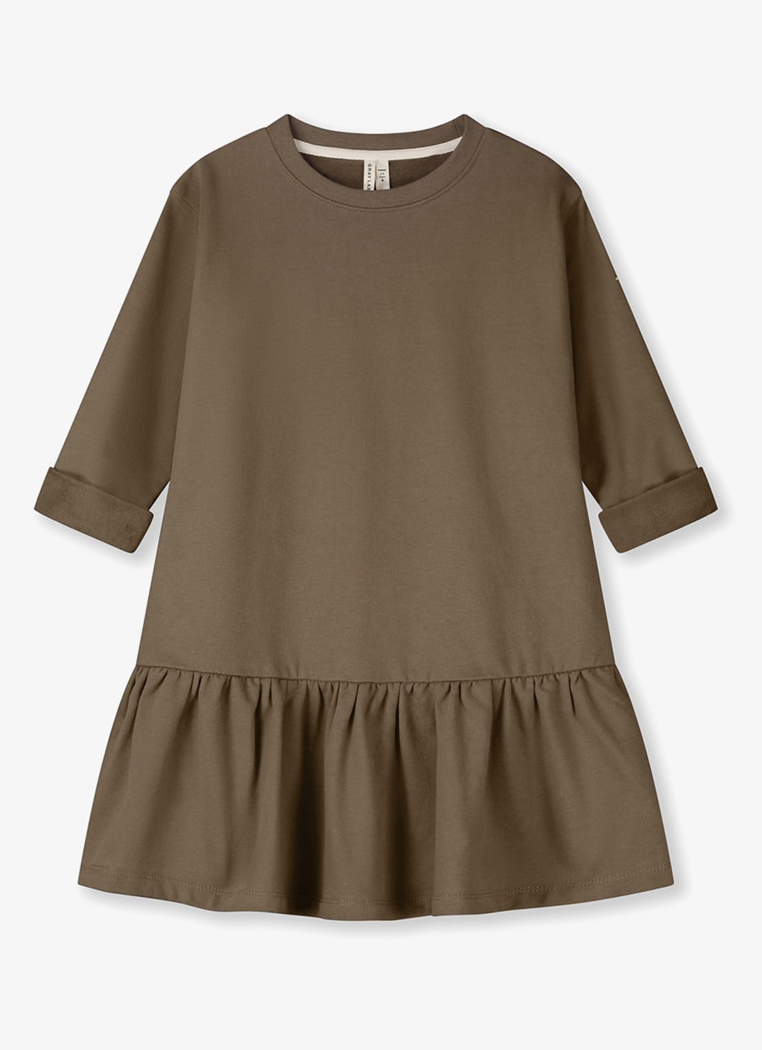 Gray Label Tuniekjurk met plooidetails - voorkant 2 bruin