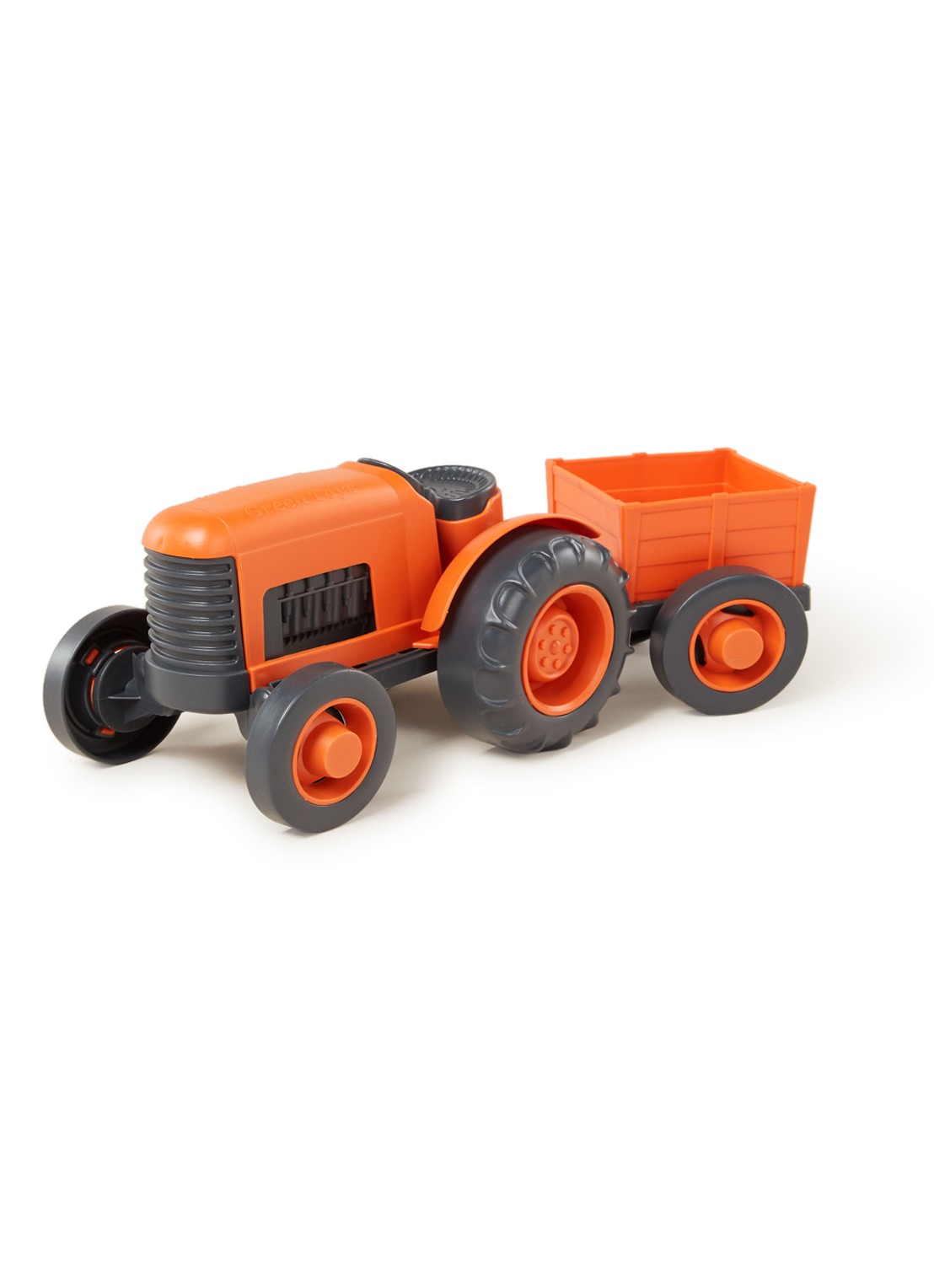 Green Toys Traktor - voorkant oranje