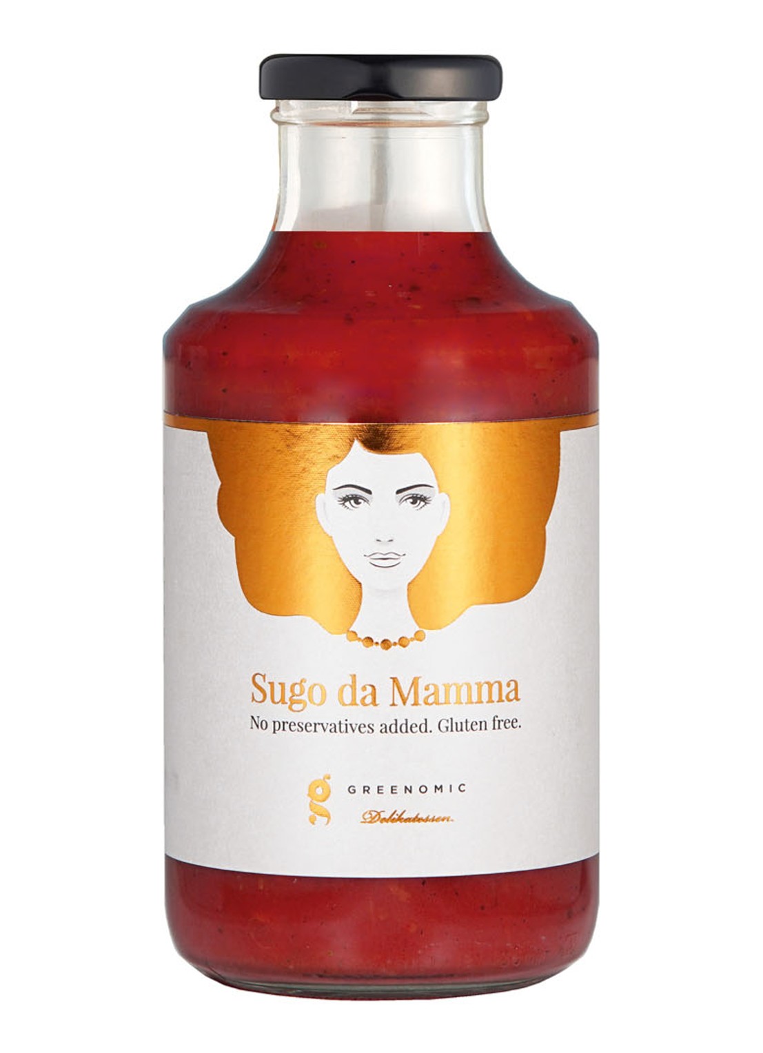 Greenomic Sugo Da Mamma pastasaus 500 gram - voorkant undefined