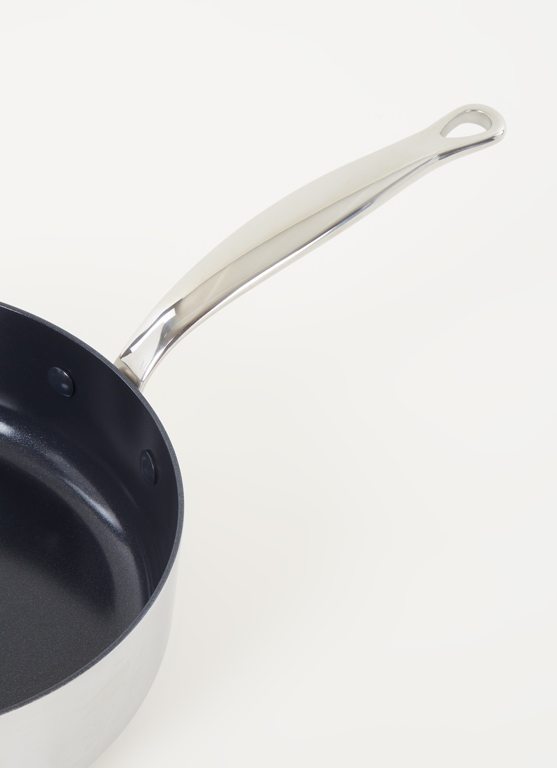 GreenPan Barcelona Evershine hapjespan Ø24 cm - detail zilver