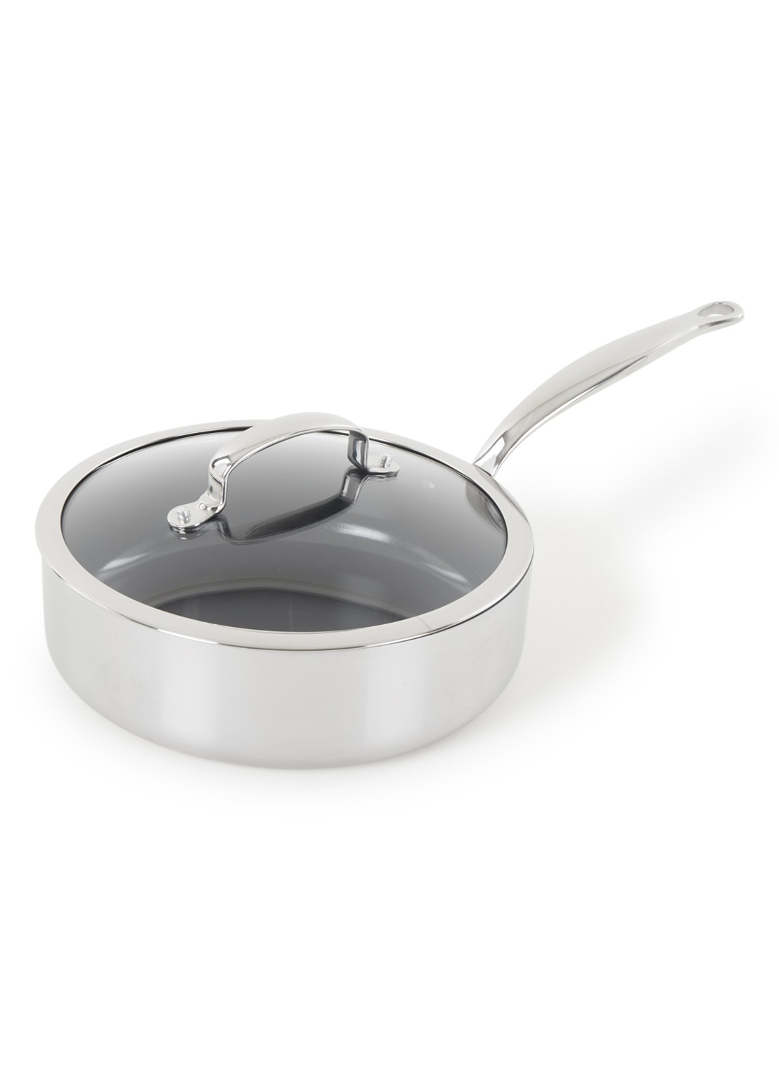 GreenPan Barcelona Evershine hapjespan Ø24 cm - voorkant 2 zilver