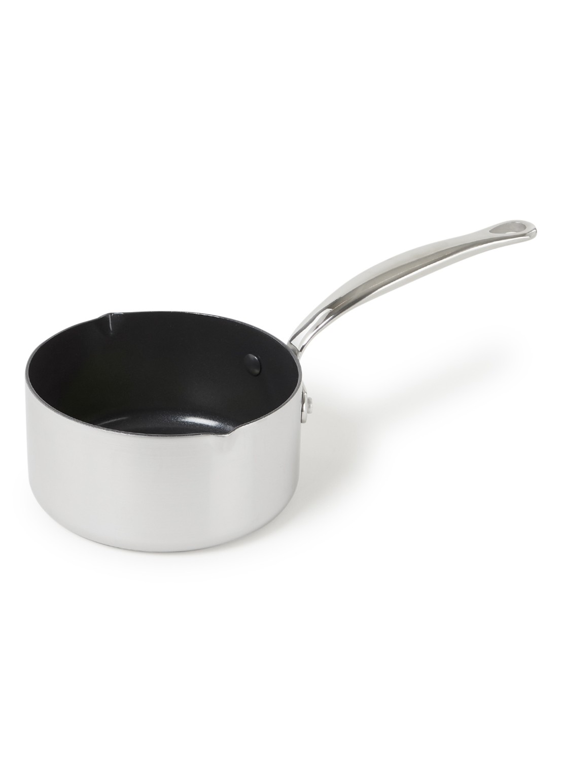 GreenPan Barcelona Evershine steelpan Ø16 cm - voorkant zilver