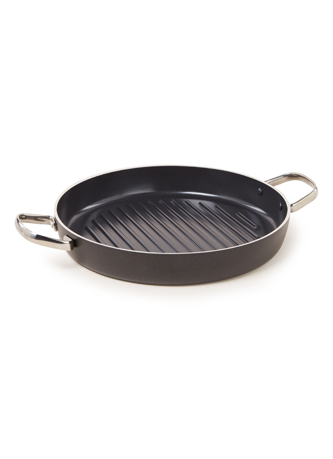 GreenPan Essentials grillpan Ø28 cm - voorkant zwart