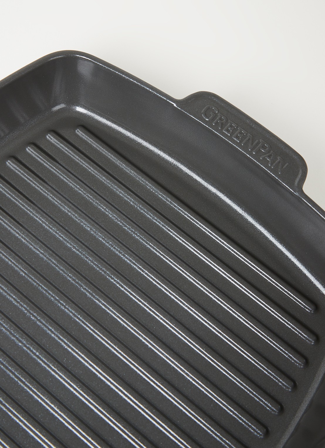 GreenPan Featherweights grillpan Ø26 cm - detail zwart