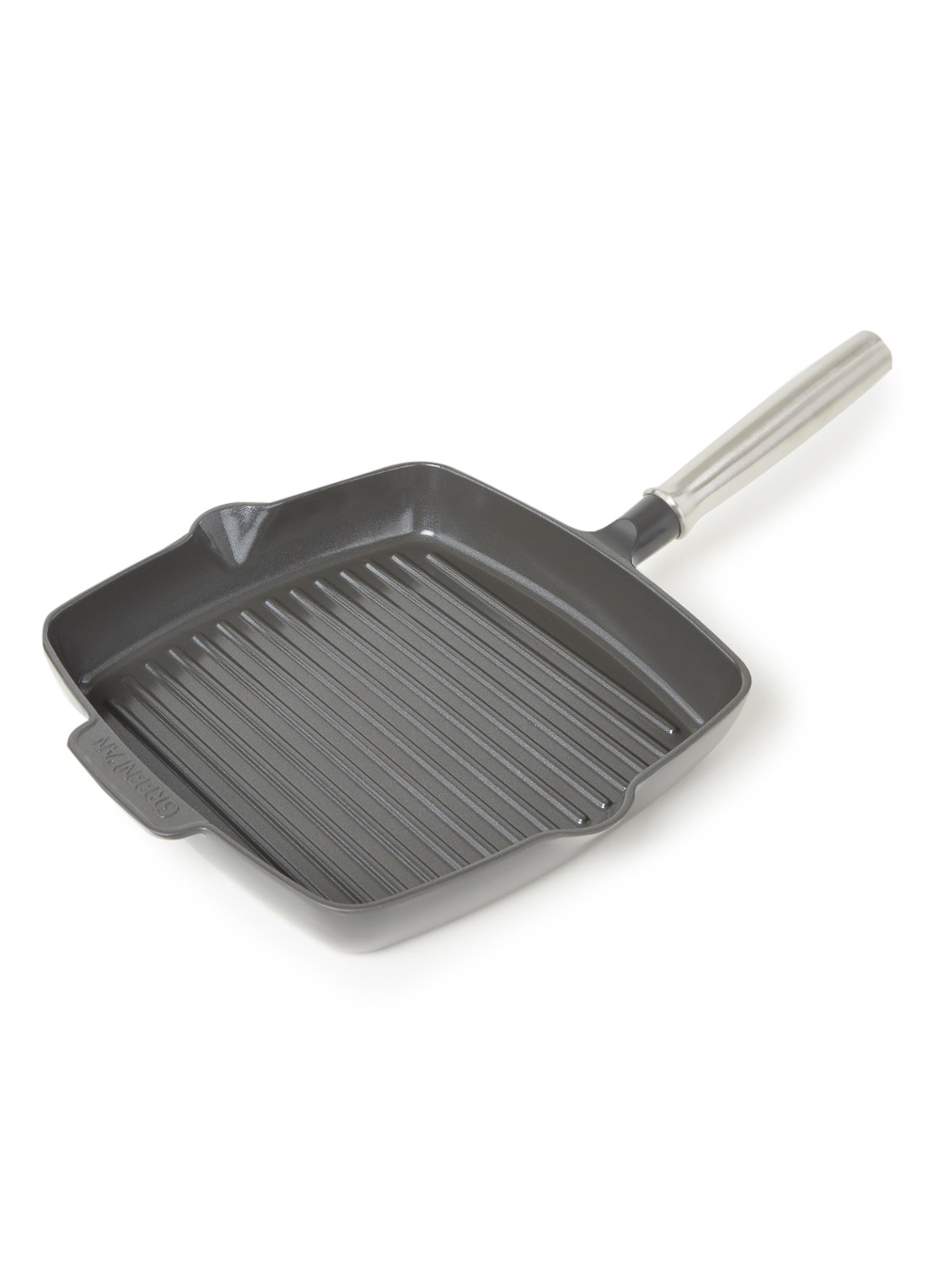 GreenPan Featherweights grillpan Ø26 cm - voorkant 2 zwart