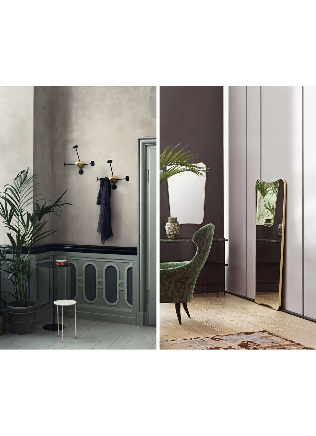 Gubi F.A. 33 wandspiegel 80 x 54 cm - detail 2 goud