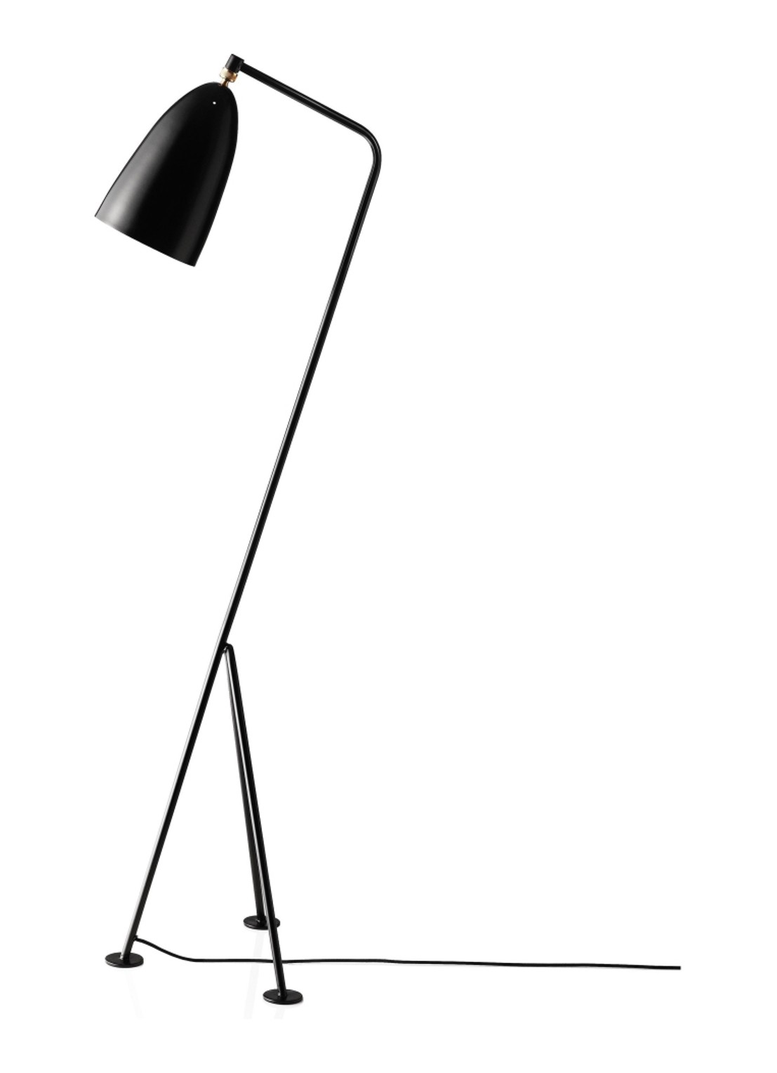 Gubi Gräshoppa vloerlamp - voorkant zwart