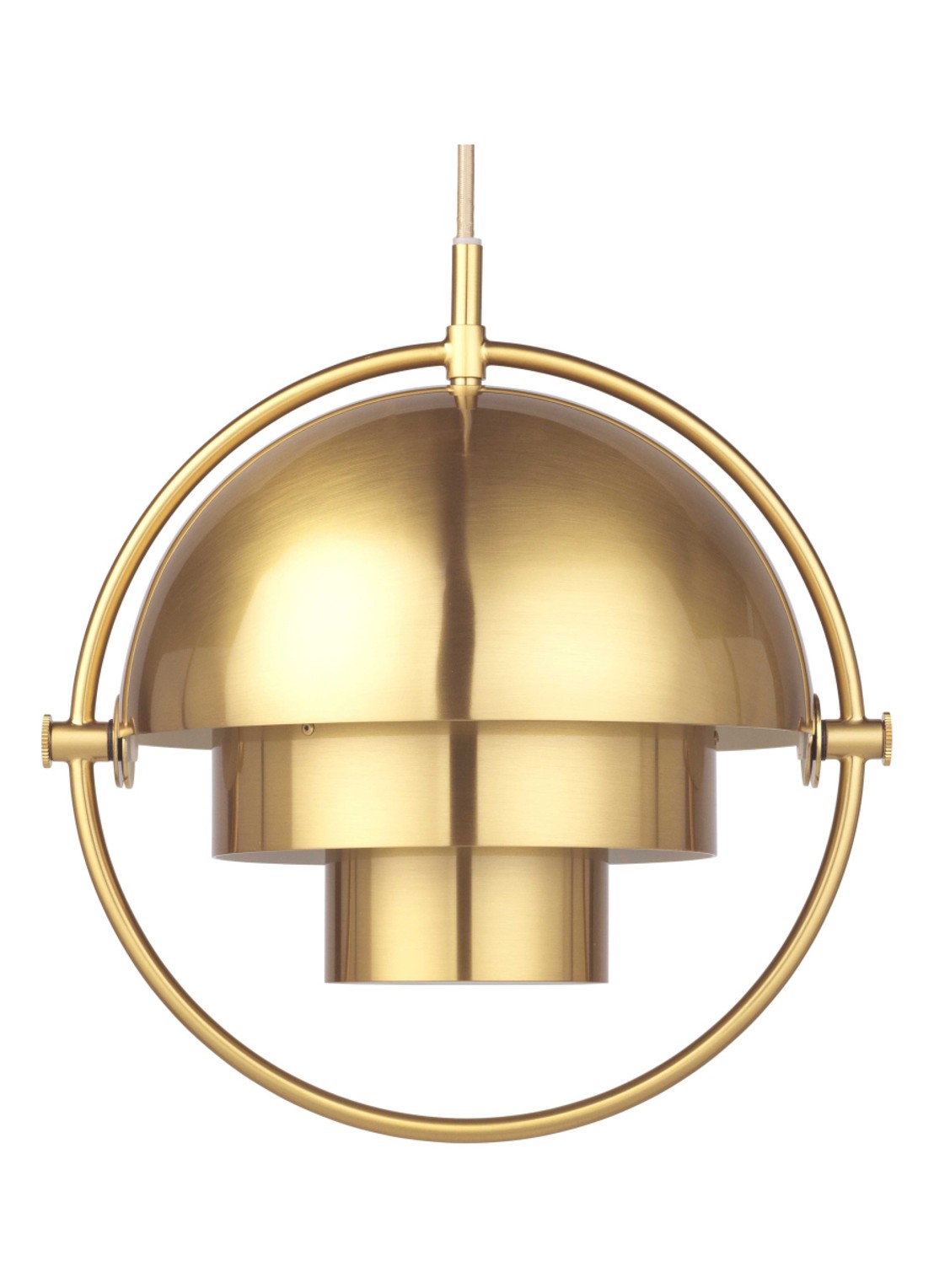Gubi Multi-Lite hanglamp small Ø 25.5 cm - voorkant goud