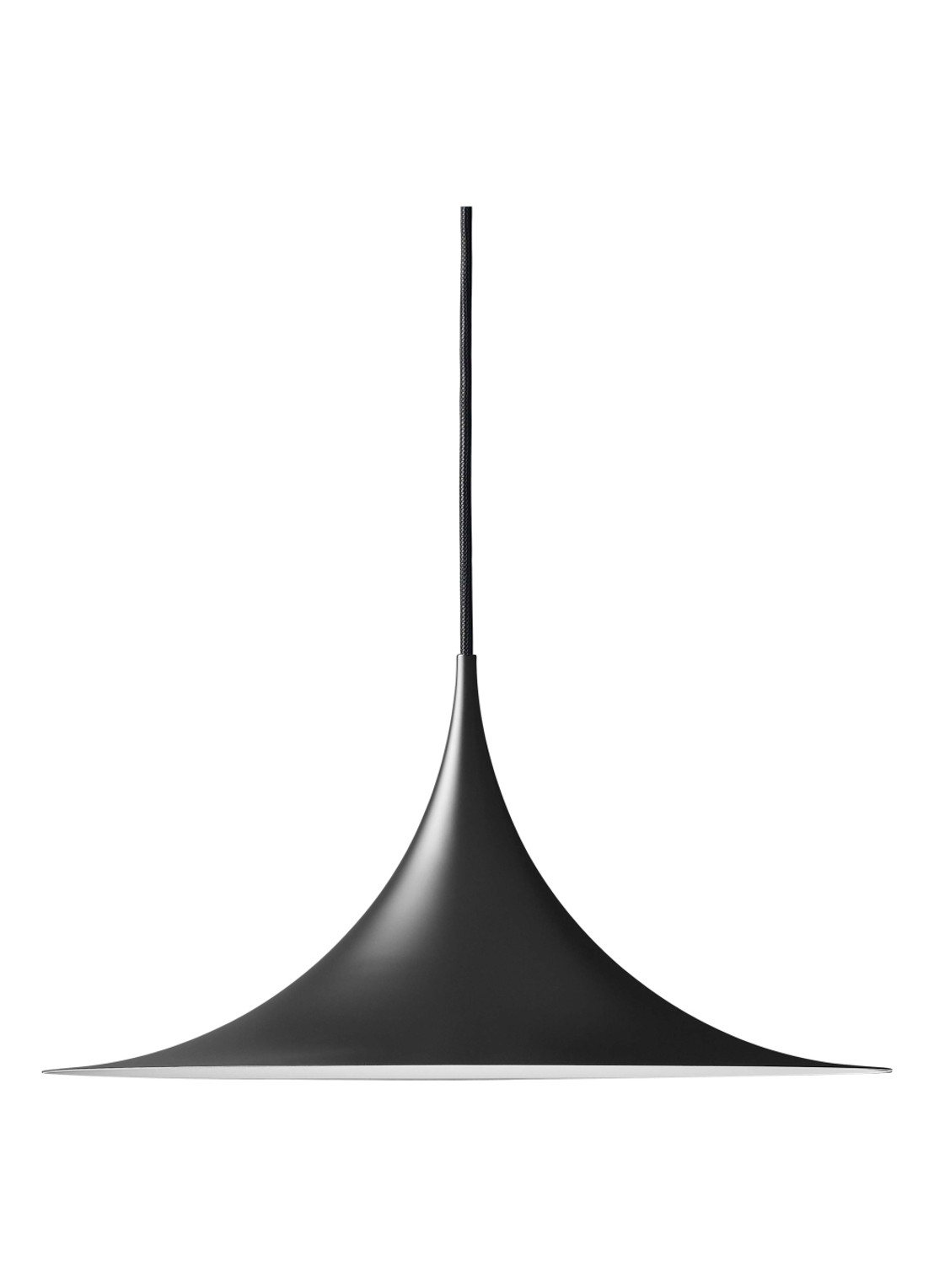 Gubi Semi hanglamp Ø 47 cm - voorkant zwart