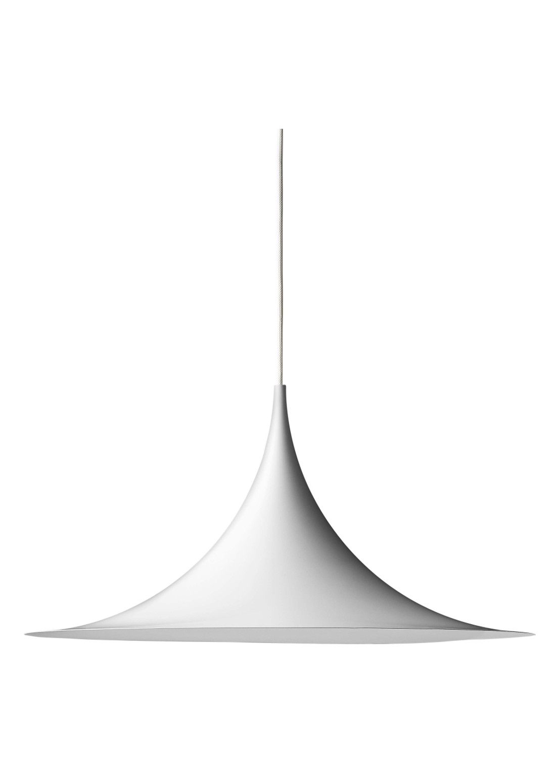 Gubi Semi hanglamp Ø 47 cm - voorkant wit