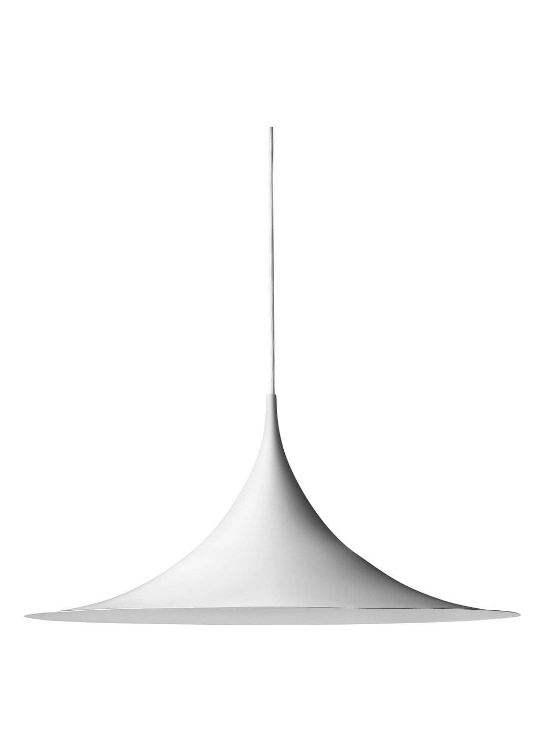Gubi Semi hanglamp Ø 60 cm SM3  - voorkant wit