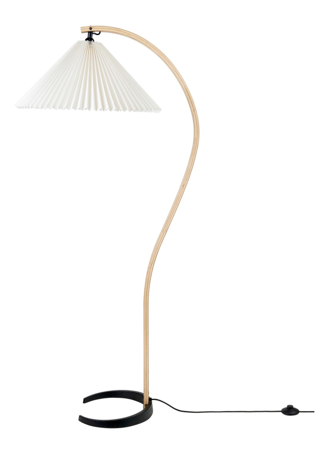 Gubi Timberline vloerlamp - voorkant beige