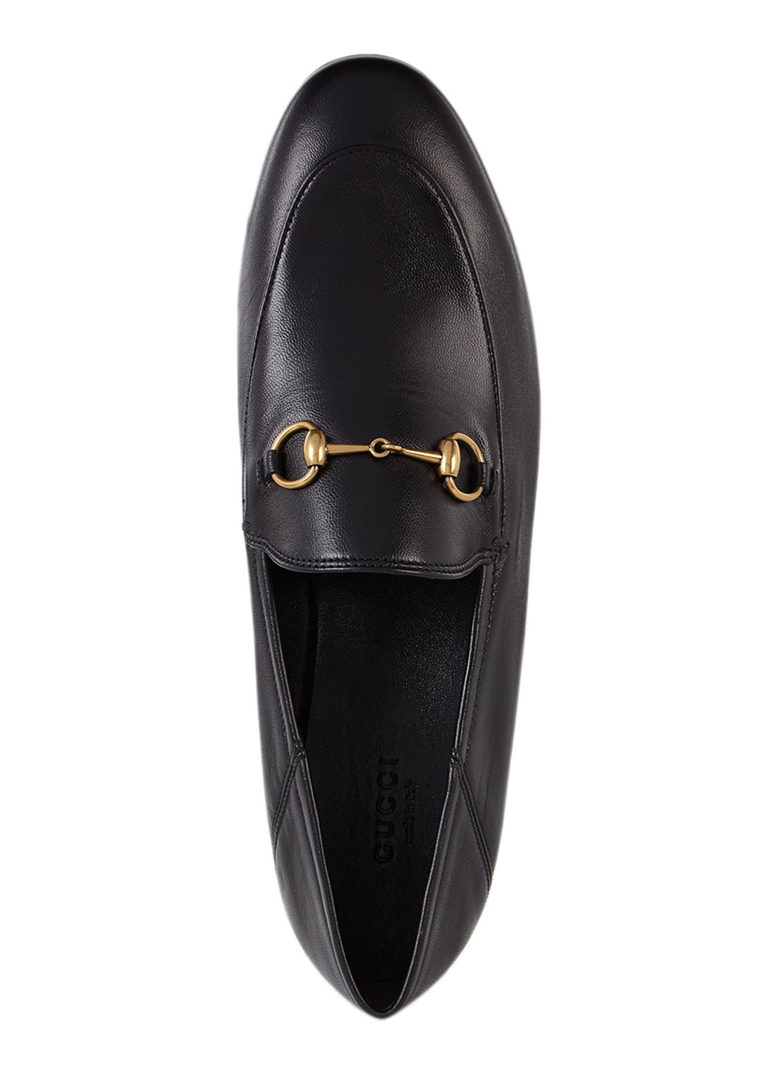 Gucci Brixton loafer van leer met horsebit - detail 3 zwart