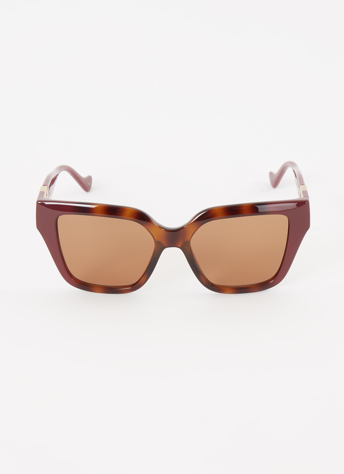 Gucci Butterfly zonnebril GG1023S - voorkant 2 aubergine