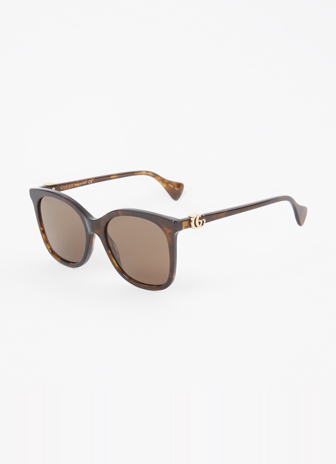 Gucci Butterfly zonnebril GG1071S - voorkant 4 donkerbruin