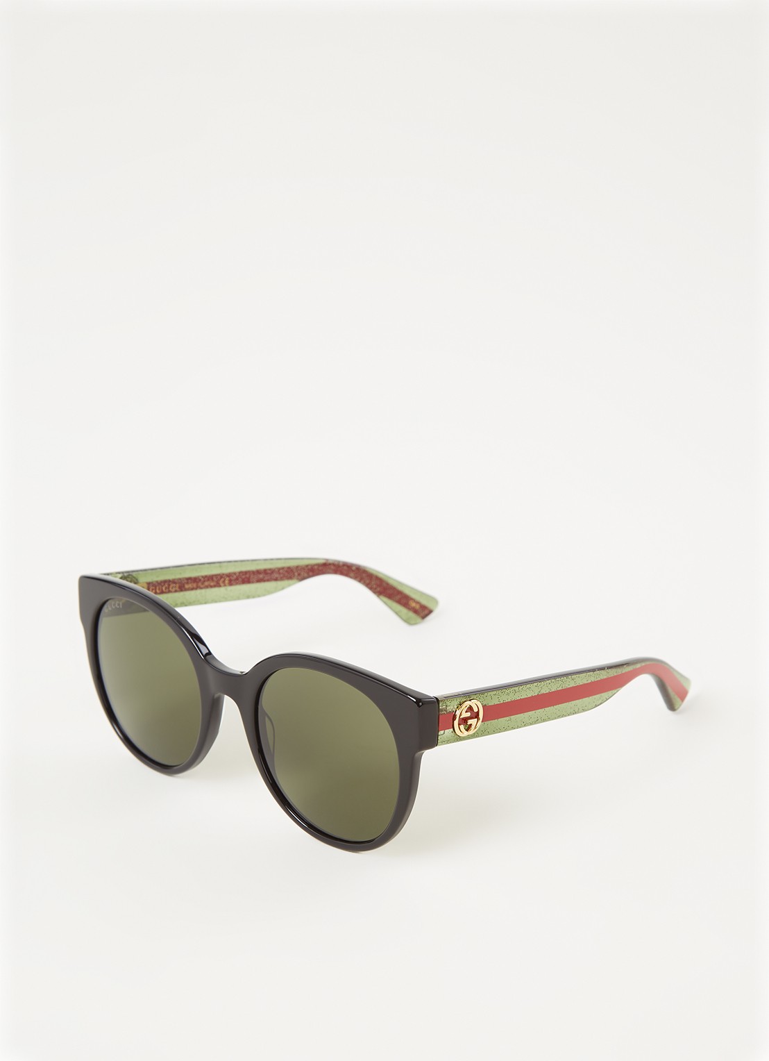 Gucci Cat Eye zonnebril GG0035SN - voorkant zwart