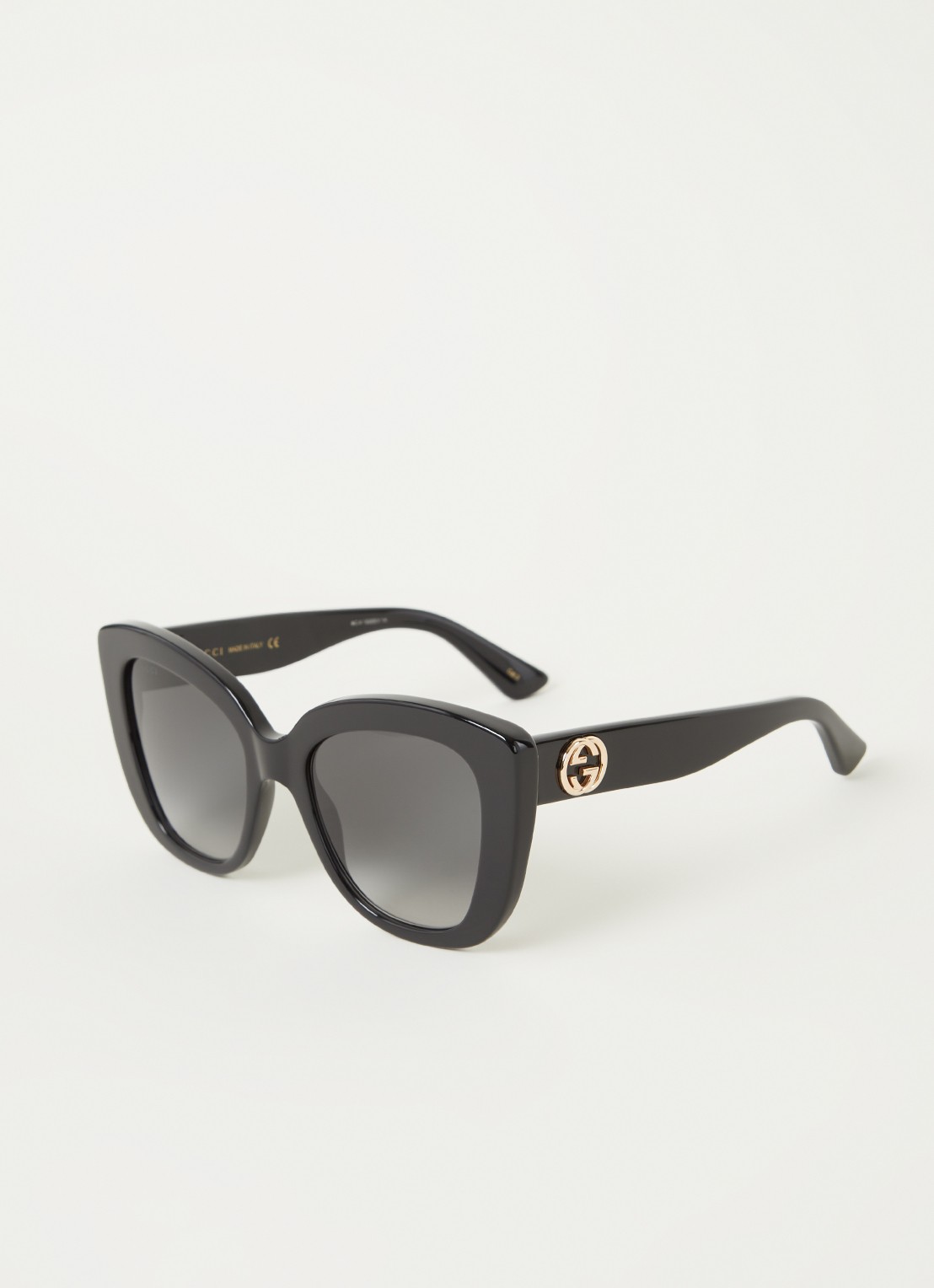 Gucci Cat Eye zonnebril GG0327S - voorkant 4 zwart