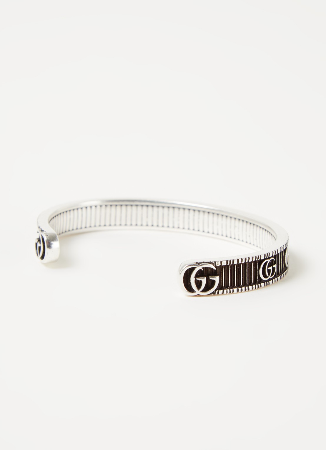 Gucci Double G armband sterling zilver - detail zilver