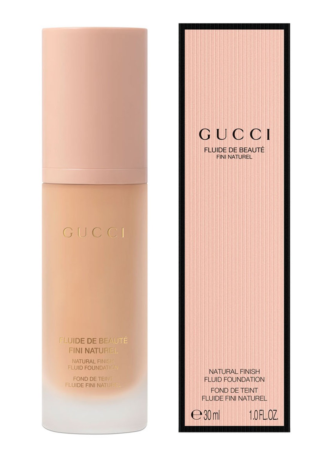 Gucci Fluide De Beauté Fini Naturel - Natural Finish Fluid Foundation - voorkant fair medium 210c