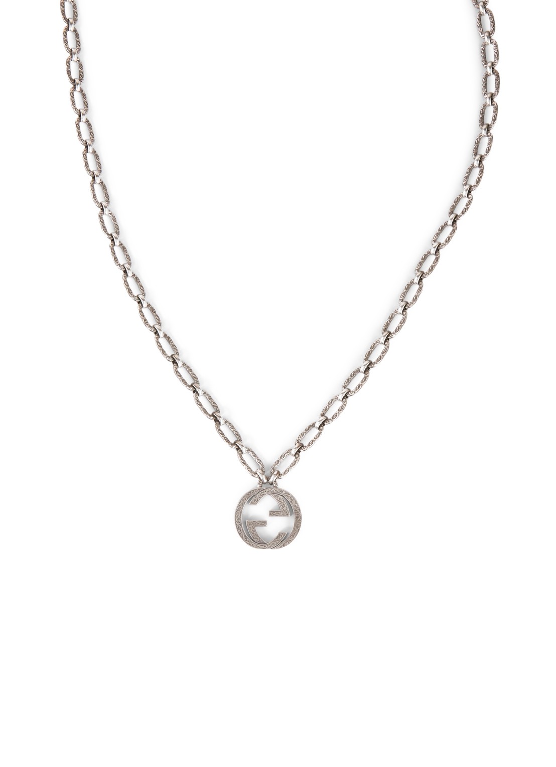 Gucci G schakelketting van sterling zilver - voorkant 2 zilver