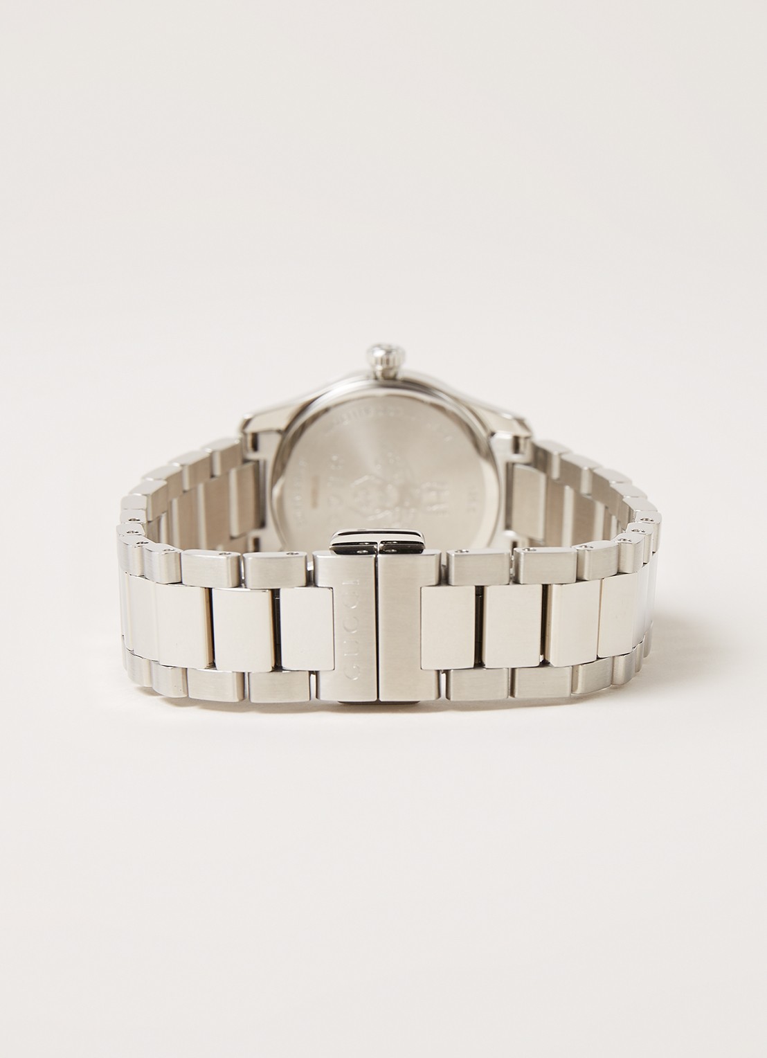 Gucci G-Timeless horloge YA126572 - detail zilver
