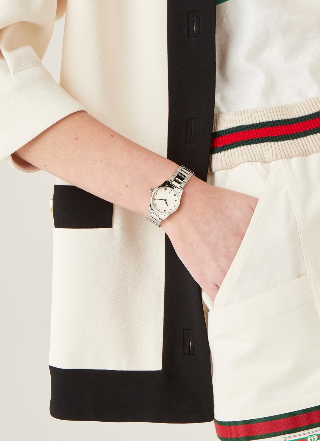 Gucci G-Timeless horloge YA126572 - voorkant 5 zilver