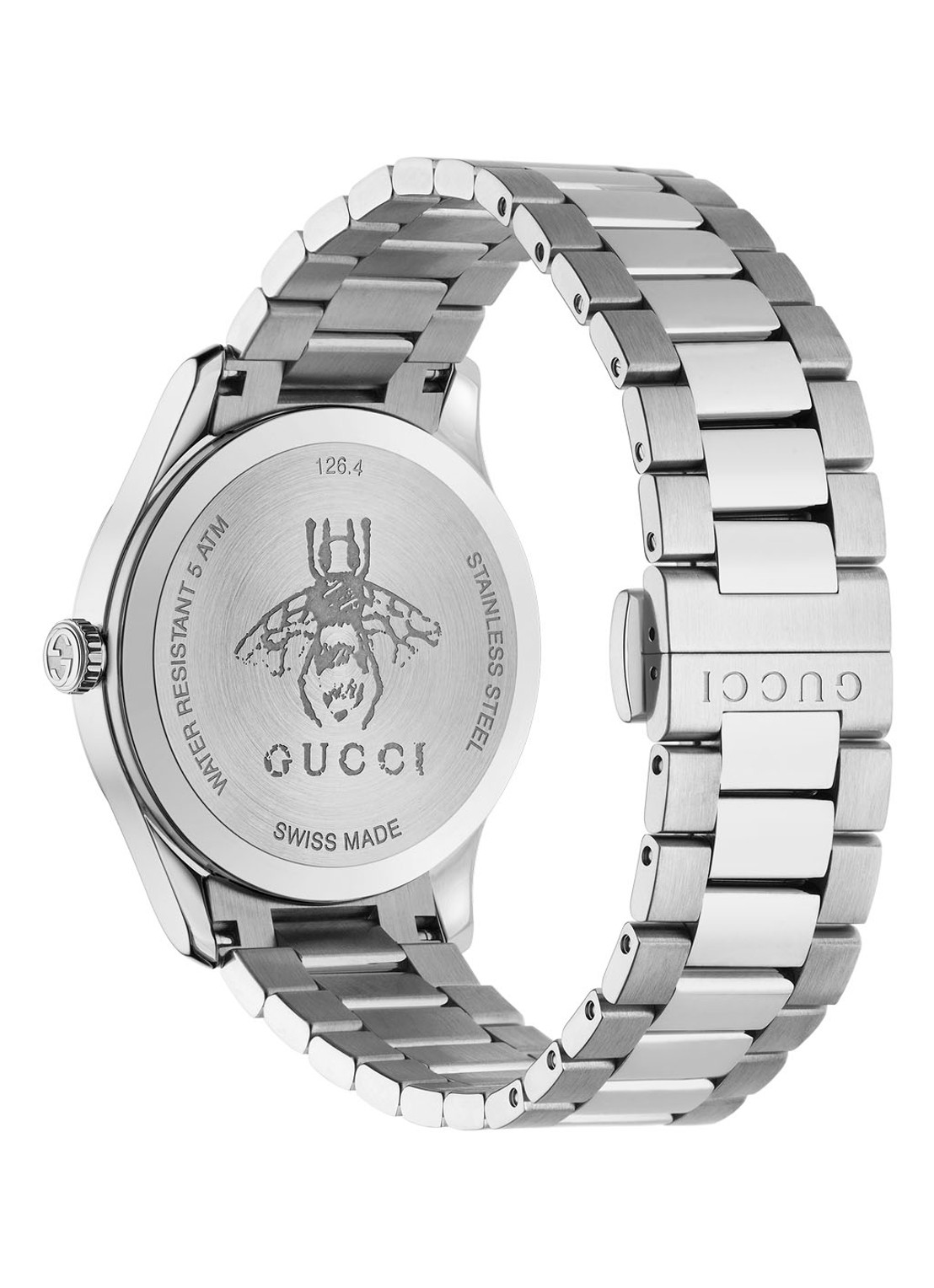 Gucci G-Timeless Iconic horloge YA1264126 - achterkant zilver
