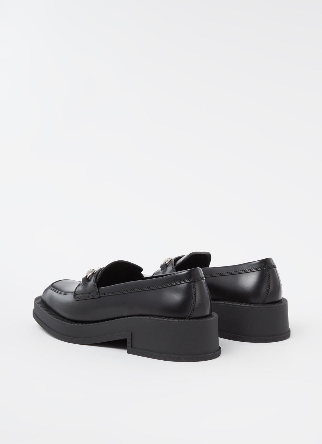 Gucci Genk loafer van leer  - detail 2 zwart