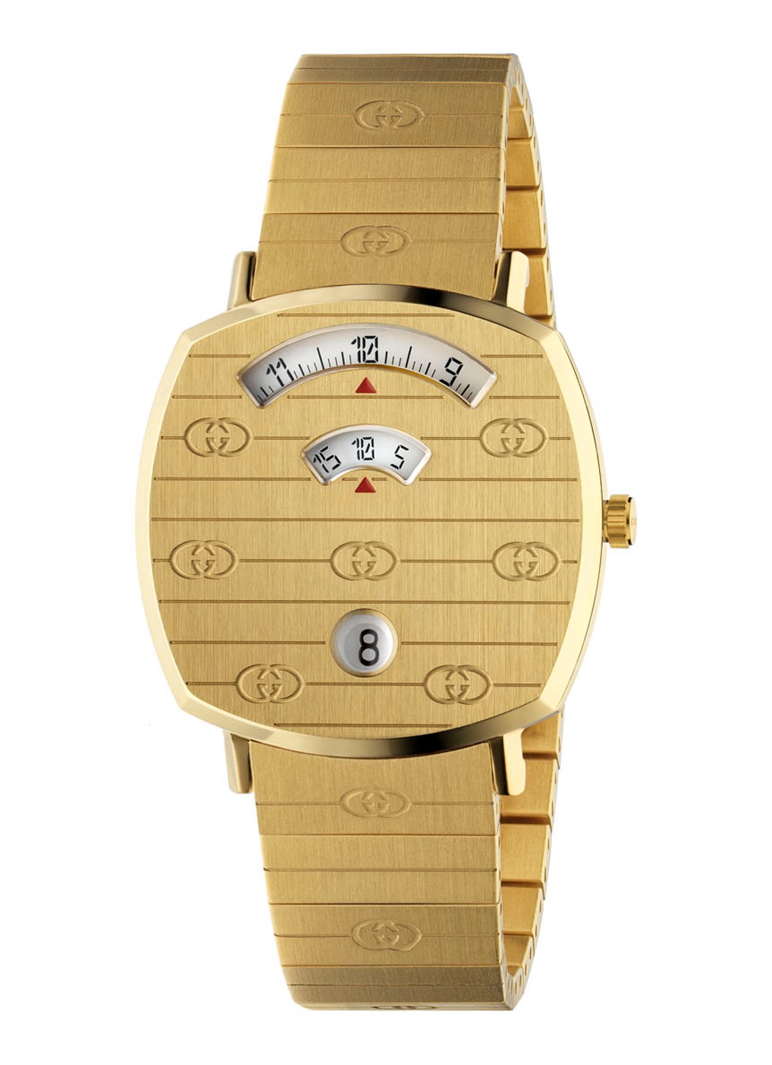 Gucci Grip horloge YA157403 - voorkant goud