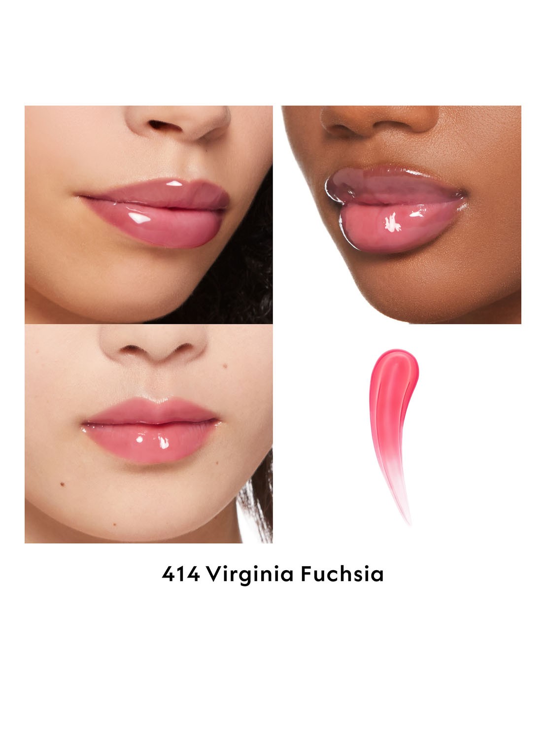 Gucci Gucci Gloss à Lèvres - plumping lipgloss - detail 2 414 virginia fuchsia