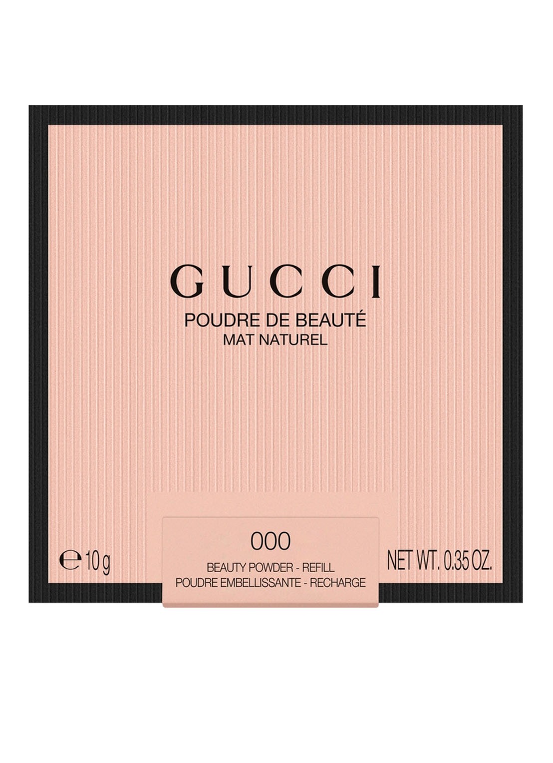 Gucci Gucci Poudre de Beauté Mat Naturel - gezichtspoeder navulling - voorkant 2 000 fair cool