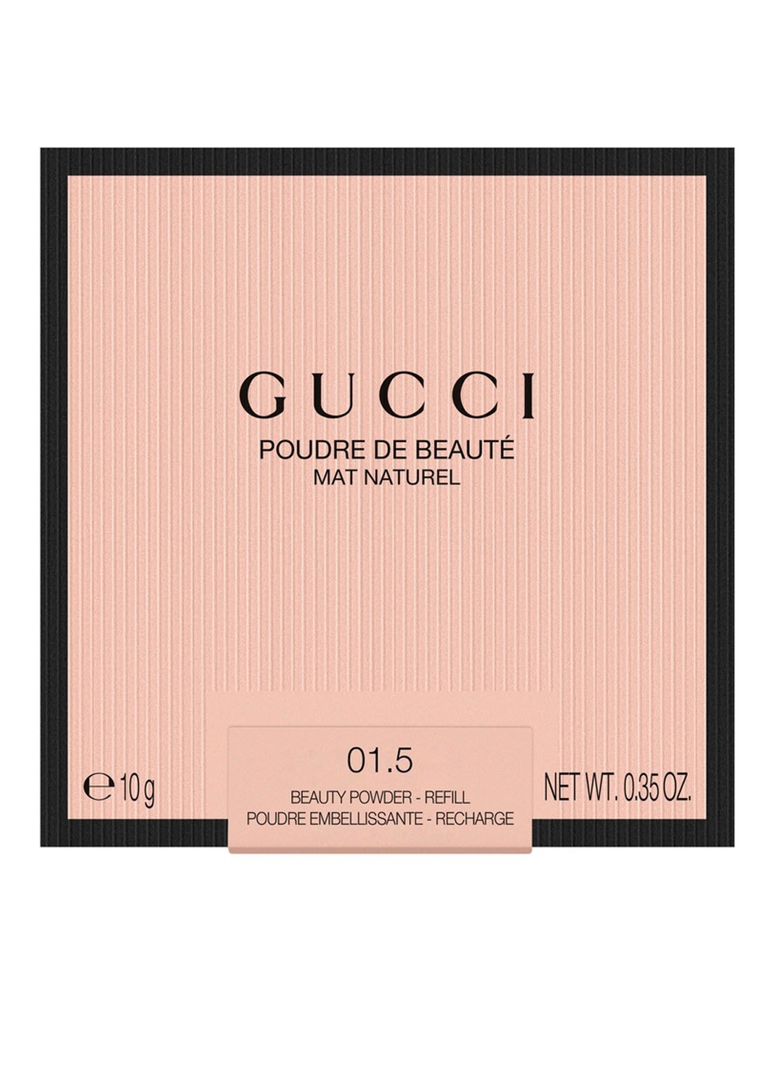 Gucci Gucci Poudre de Beauté Mat Naturel - gezichtspoeder navulling - voorkant 4 0.1.5 fair olive