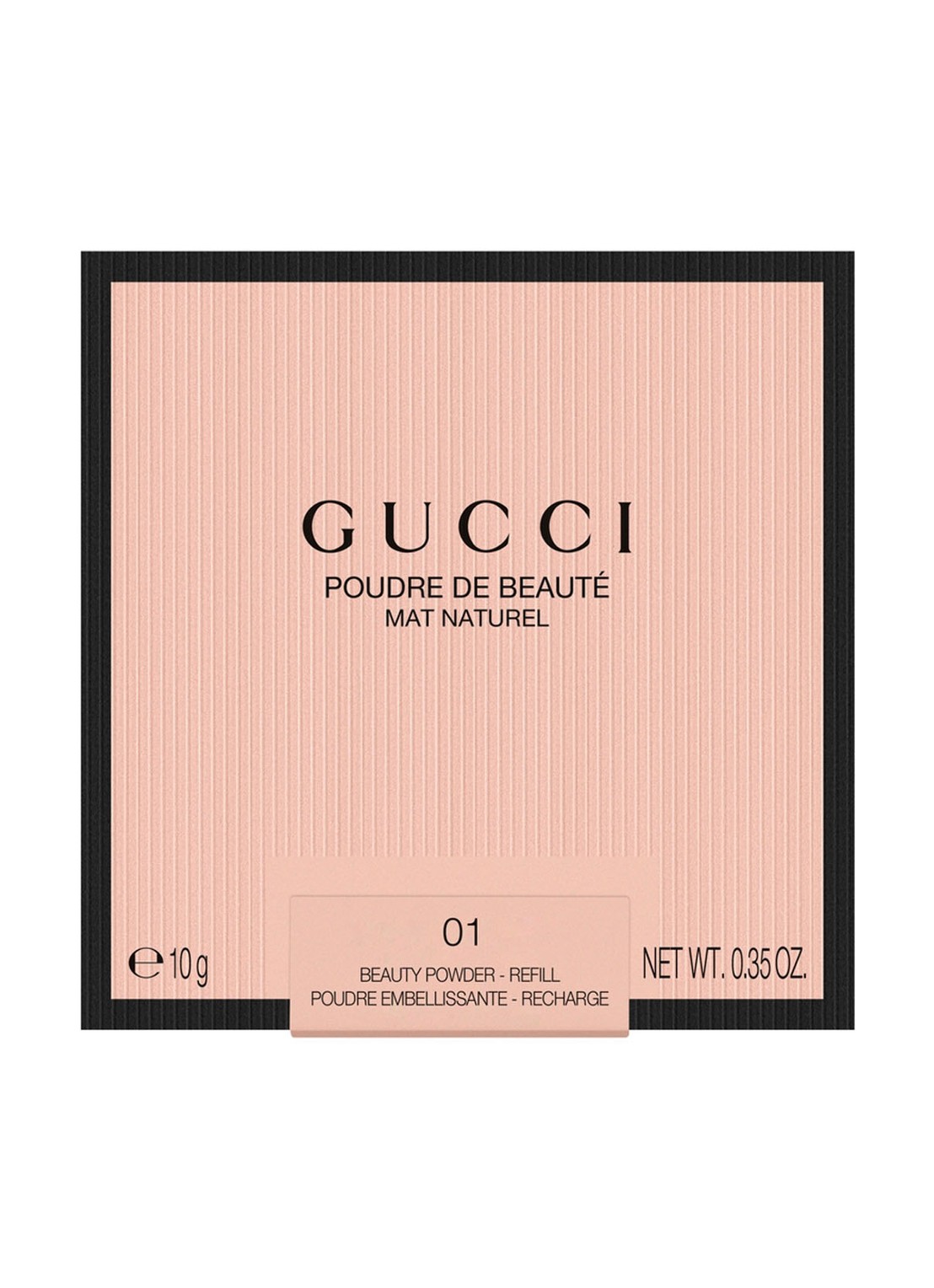 Gucci Gucci Poudre de Beauté Mat Naturel - gezichtspoeder navulling - voorkant 2 01 fair warm