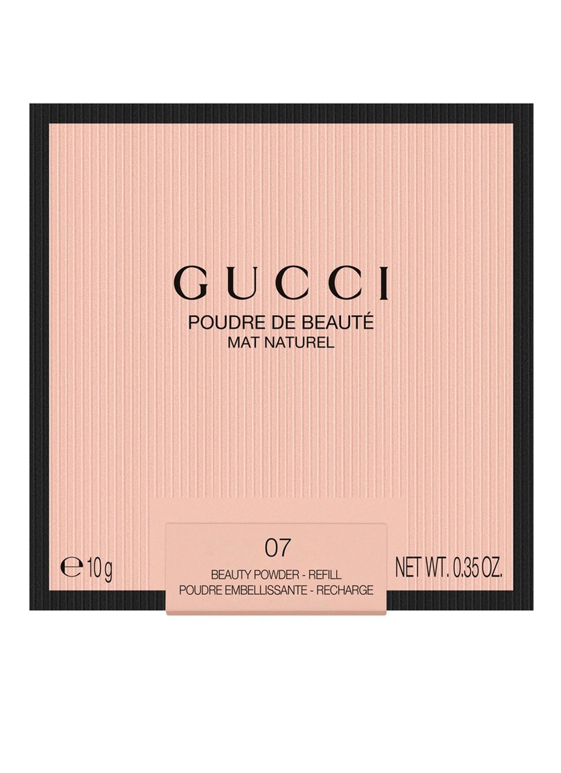 Gucci Gucci Poudre de Beauté Mat Naturel - gezichtspoeder navulling - voorkant 2 07 medium olive
