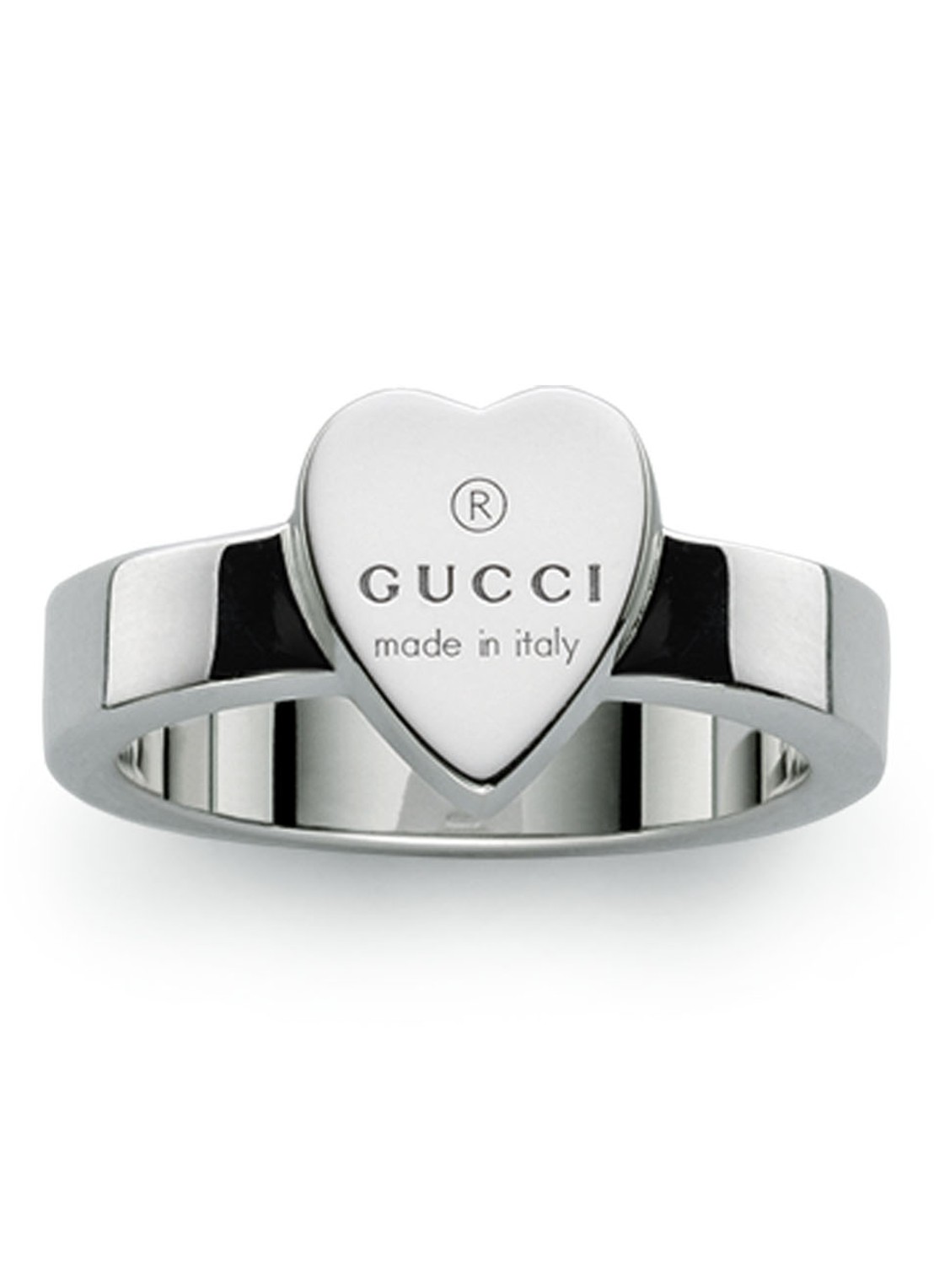 Gucci Heart ring van zilver  - voorkant 3 zilver