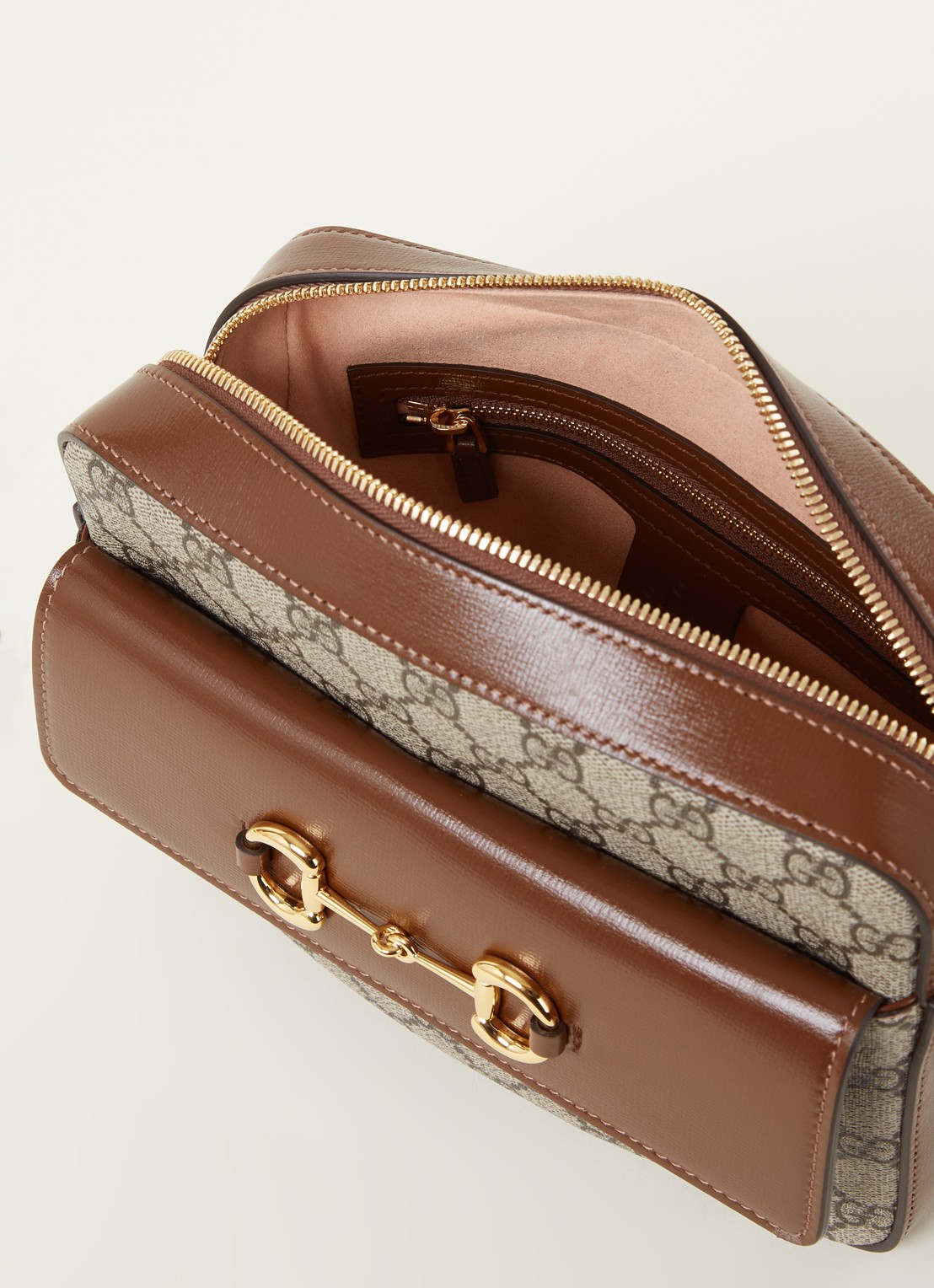 Gucci Horsebit 1955 Small camerabag met leren details - detail 4 bruin