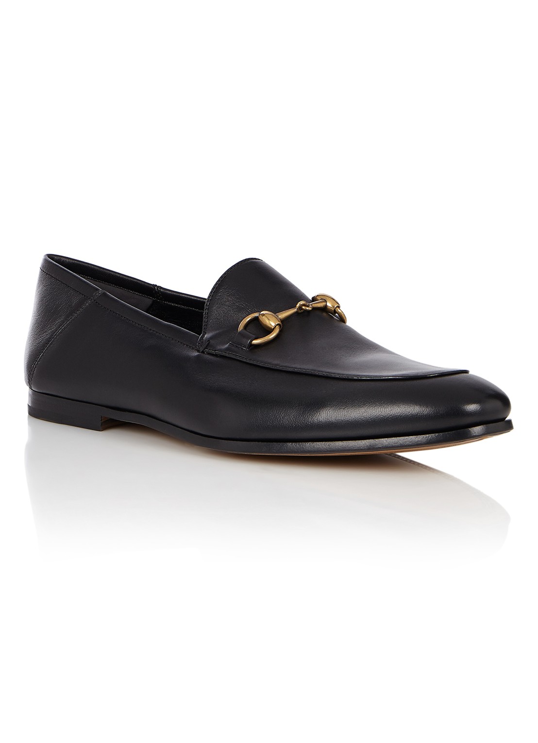 Gucci Horsebit loafer van leer - voorkant zwart