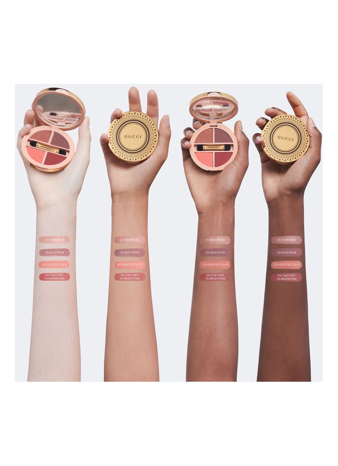 Gucci Palette de Beauté Quatuor - oogschaduw palette - detail 3 02 - rosa nitida