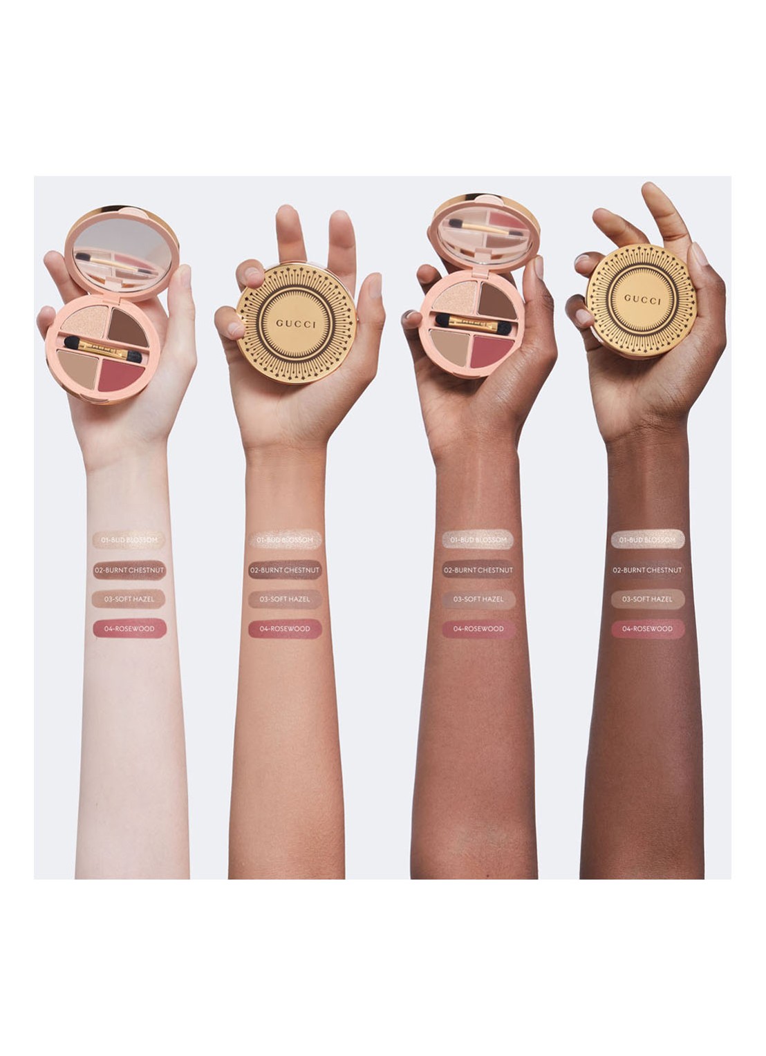 Gucci Palette de Beauté Quatuor - oogschaduw palette - detail 3 01 - summerina brown