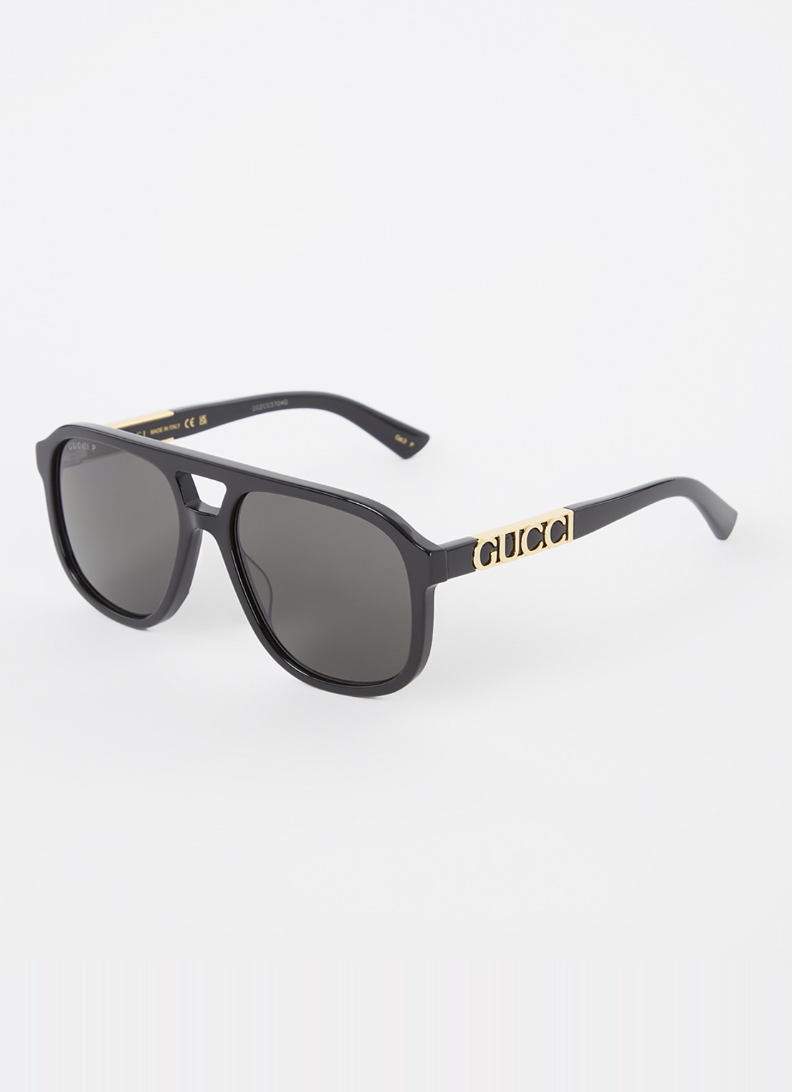 Gucci Piloten zonnebril gepolariseerd GG1188S - voorkant zwart