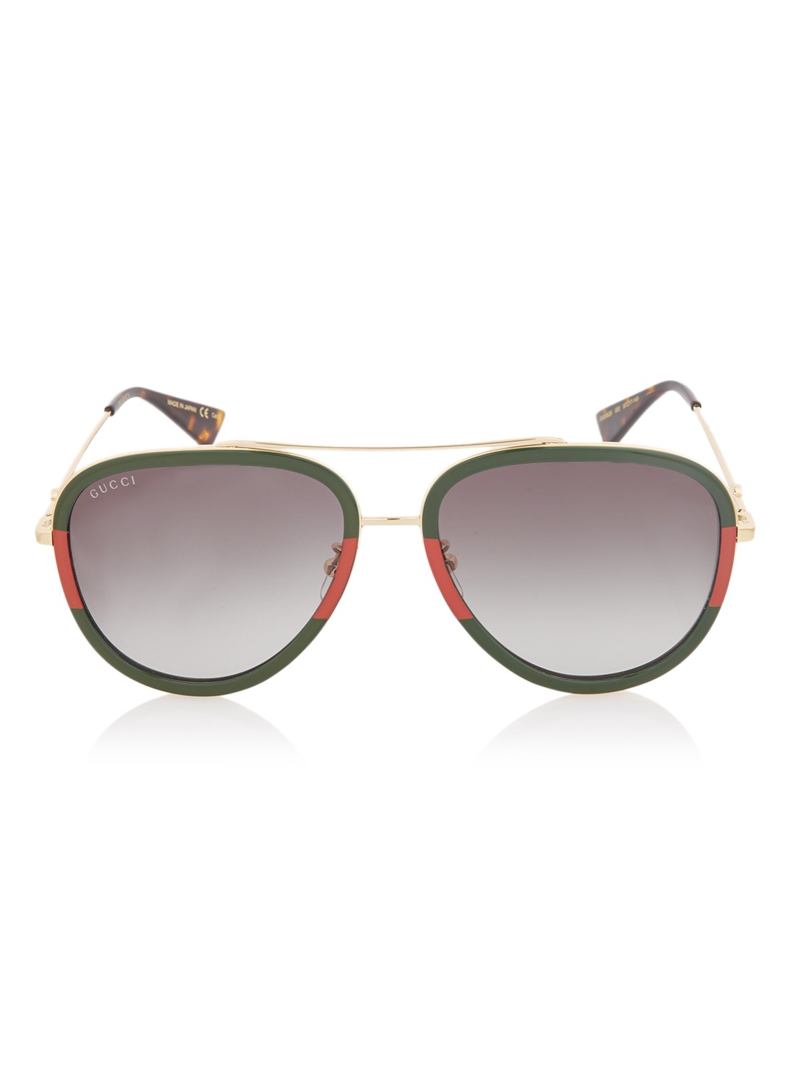Gucci Piloten zonnebril GG0062S  - detail 3 groen