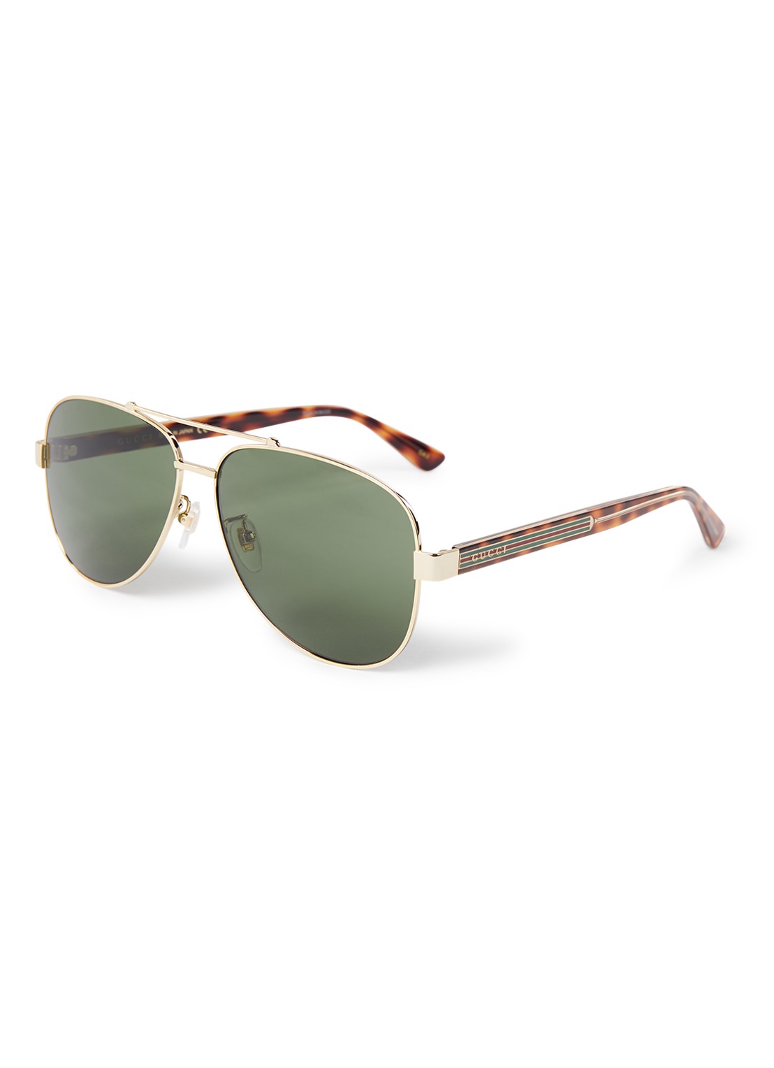 Gucci Piloten zonnebril GG0528S - voorkant goud