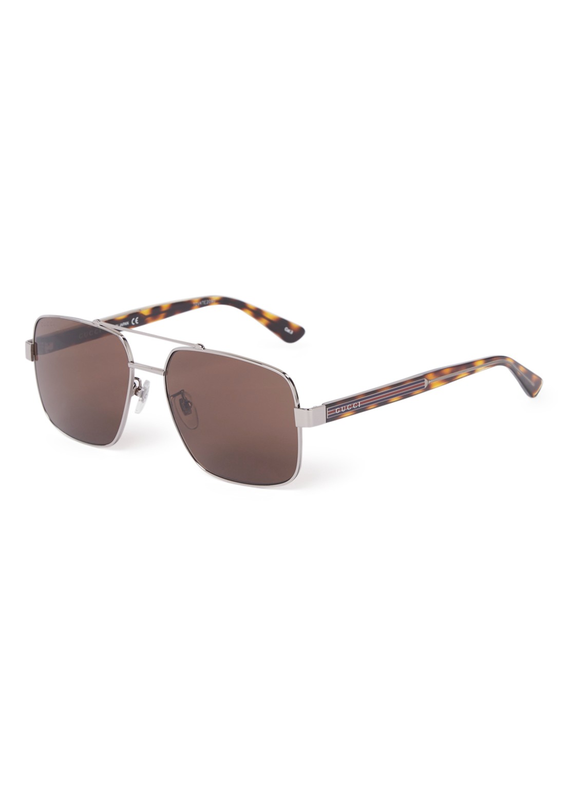 Gucci Piloten zonnebril GG0529S - voorkant zilver