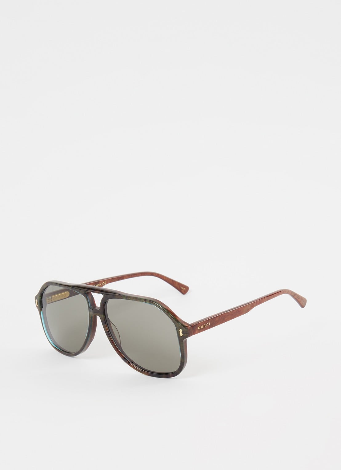 Gucci Piloten zonnebril GG1042S - voorkant grijs