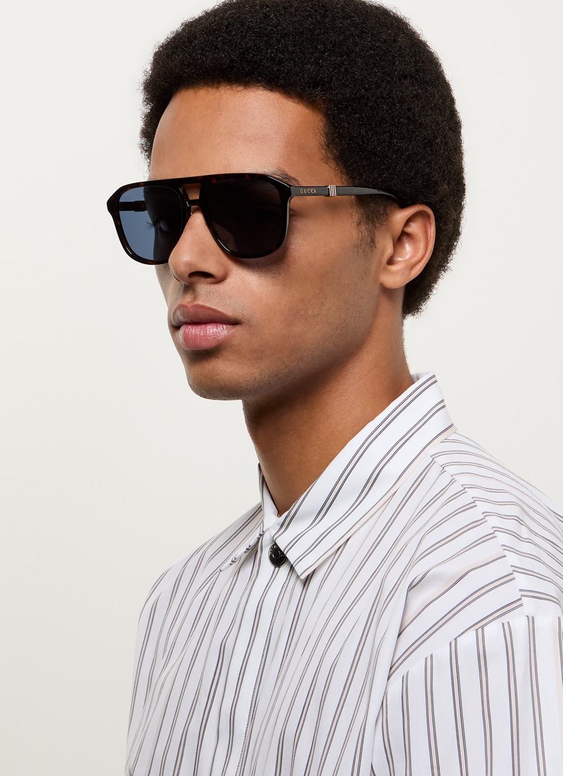 Gucci Piloten zonnebril GG1494S - voorkant 5 donkerbruin