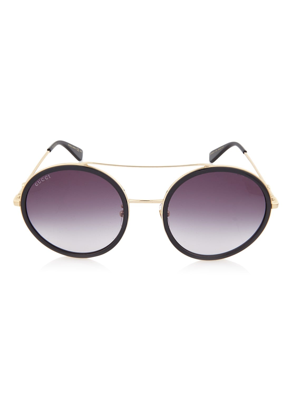 Gucci Retro zonnebril GG0061S - detail zwart